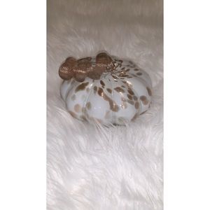 SOLD Decorative Glass Light Up Pumpkin